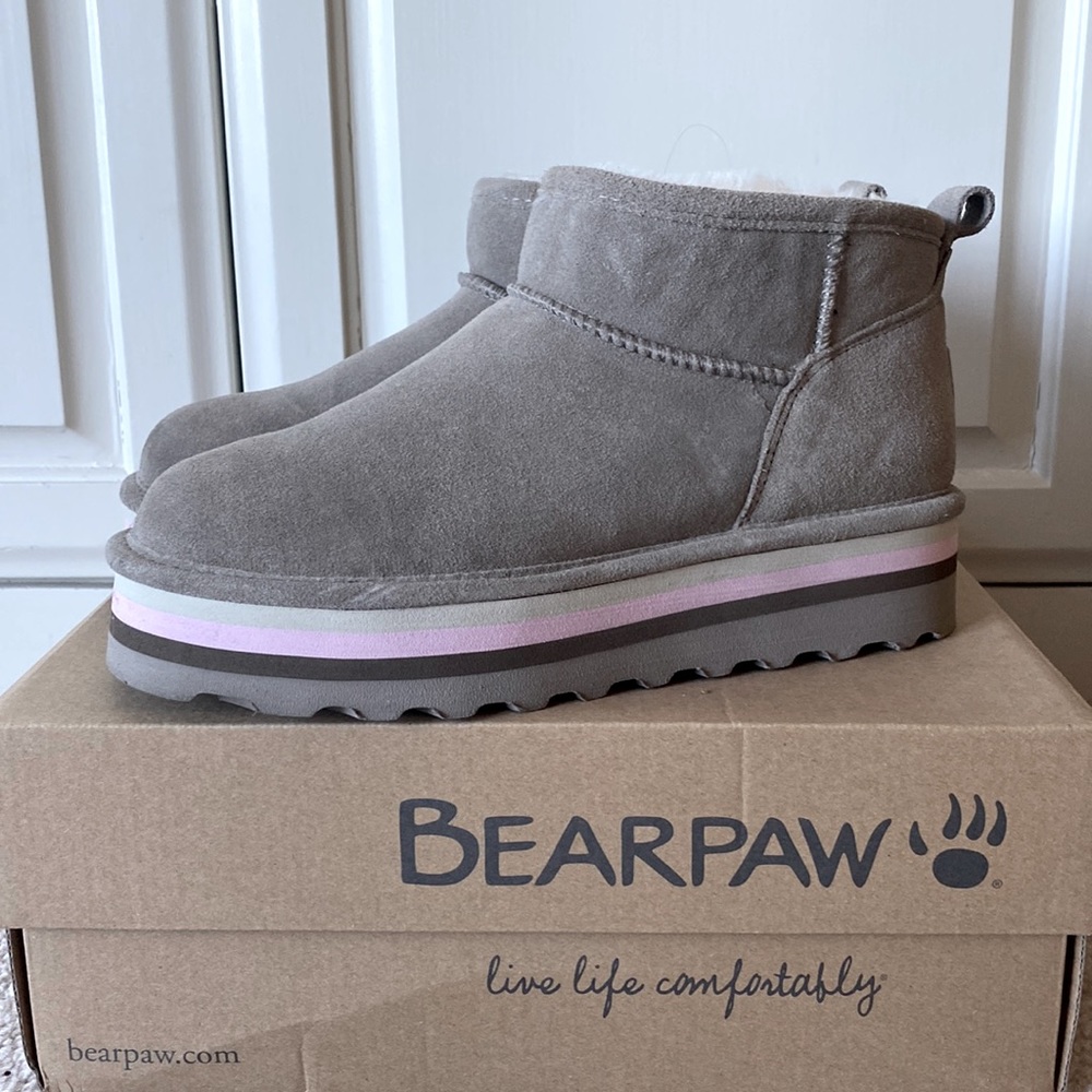 BearPaw Retro Shortie Stone Platform Bootie